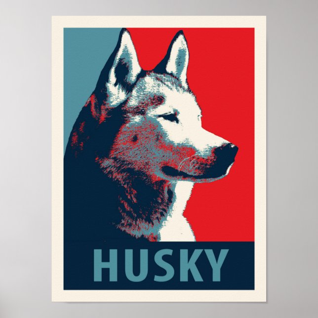 Siberian Husky - Paródia Política Poster (Frente)