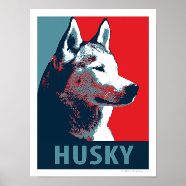 Siberian Husky - Paródia Política Poster (Frente)