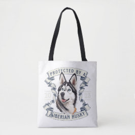 Siberian Husky Tote Bag