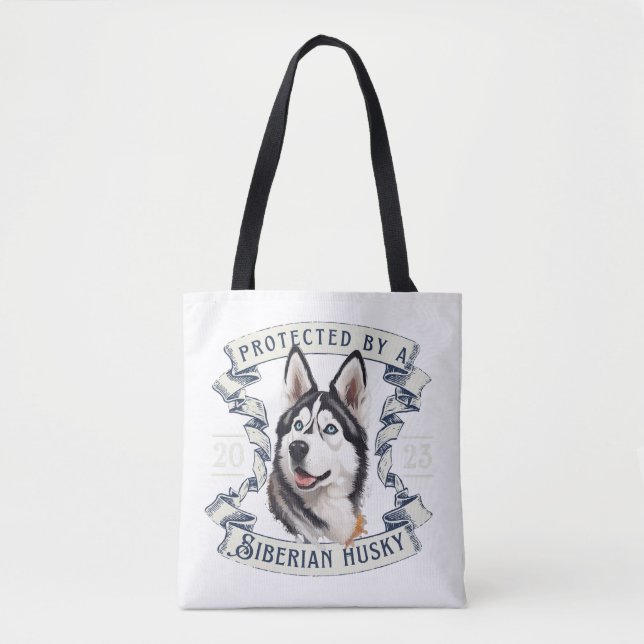 Siberian Husky Tote Bag (Frente)