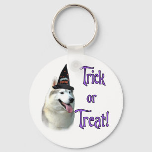 Siberian Husky Trick Chaveiro