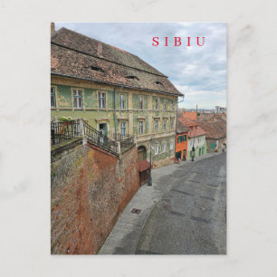 Sibiu antigos edifícios exibem cartão postal