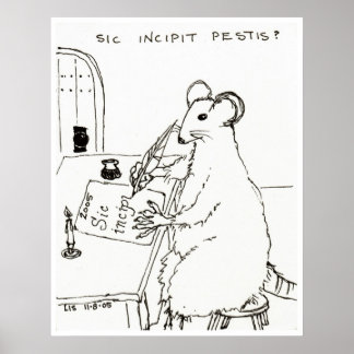 Sic Incipit Pestis impressão