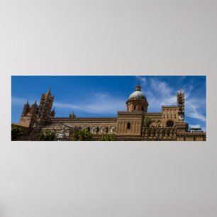 Sicília - catedral do poster de Palermo