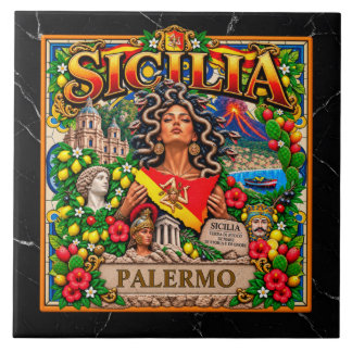 SICILIA Design Siciliano Personalizar Nome PALERMO