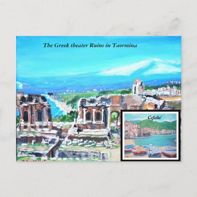 Sicília, Itália - Cartão postal (Frente)