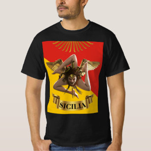 Sicília / Medusa Siciliana Trinacria  Camiseta Pos