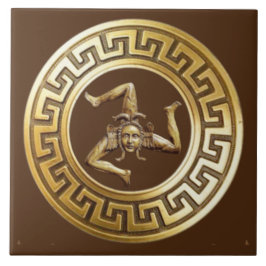 Sicilia Trinacria Azulejo