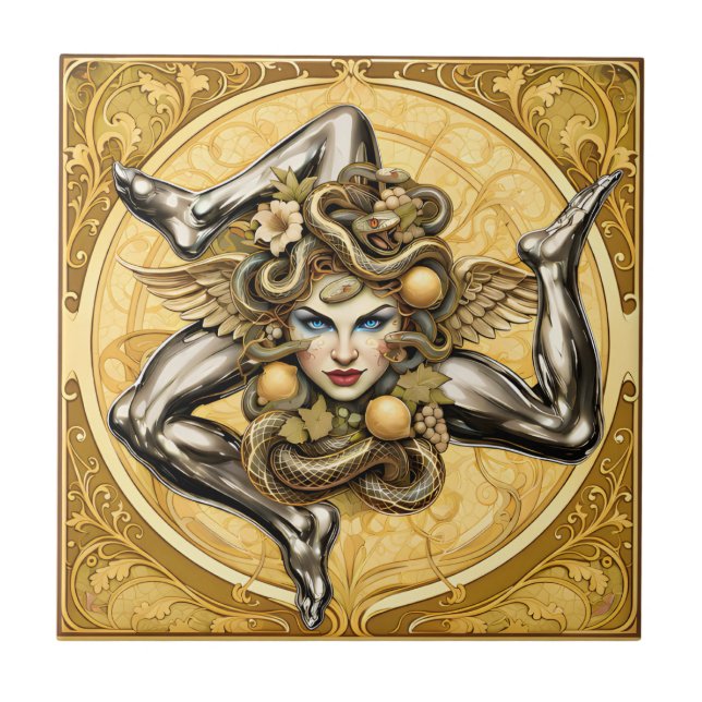 Sicilia Trinacria Sicilian design  (Frente)