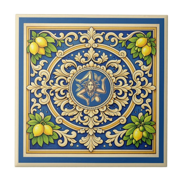 Sicilia Trinacria Sicilian design  (Frente)