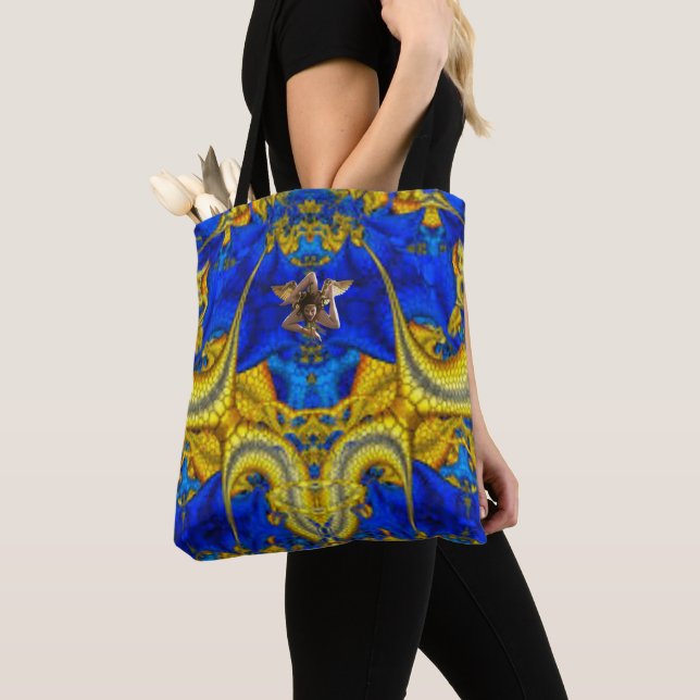 Siciliana Medusa Trinacria Tote Bag (Close Up)