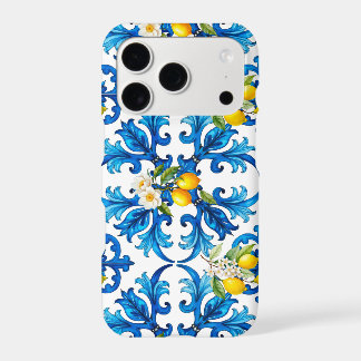 Siciliano,verão,limão,mosaico,azul,