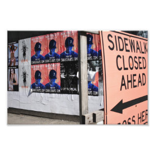 Sidewalk Fechou Fotografia da Rua Urbana de Nova I