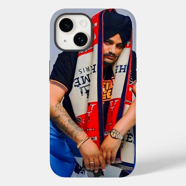 Sidhu Moosewala exclusivo - Na moda iPhone 14 Caso (Verso)