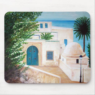 "Sidi Bou disse, mousepad de Tunísia"