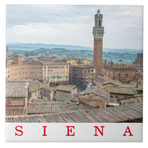 Siena Piazza del Campo vê azulejo cerâmico