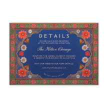 SIENNA I: Cartão Pormenores do Casamento