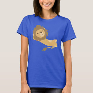 Siesta! Camiseta de Leão de Cartoon Bonito