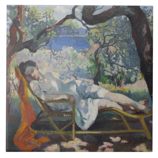 Siesta (Jeanne Dormindo em um Jardim Mediterrâneo) (Frente)