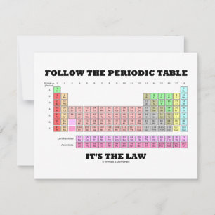 Siga a Mesa periódica É a Lei (Química)