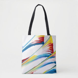 Siga junto 3 Tote Bag Listrado Selvagem Abstrato