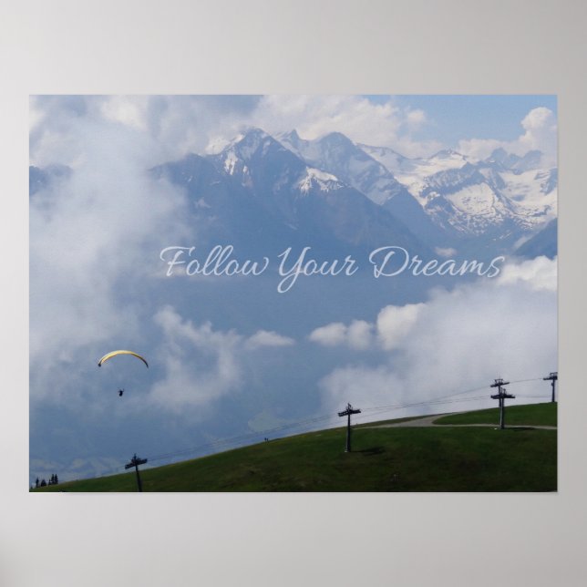 Siga o poster personalizado dos seus sonhos (Frente)