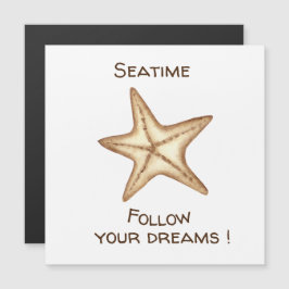 Siga seus sonhos aquarela Seatime Estrela do Mar