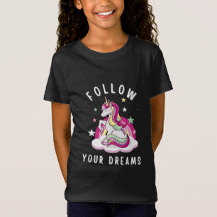 Siga seus sonhos, minha camiseta de aniversário do