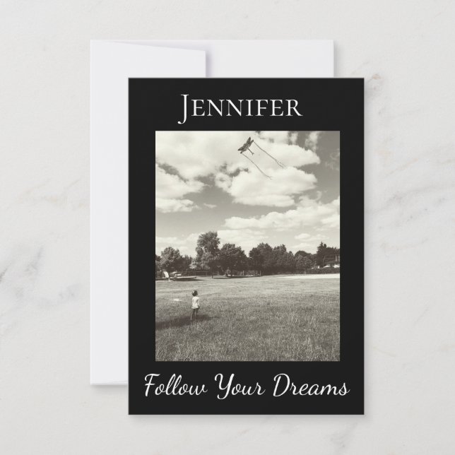 Siga sua inspiração de gradação de sonhos Verso (Frente)