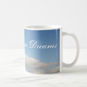 Siga suas nuvens do branco da caneca de café   do