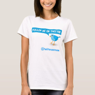 Sigam-Me No Twitter Blue Bird Ladies Top T-Shirt