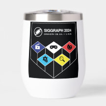 SIGGRAPH 2024 Mini Garrafa de Água