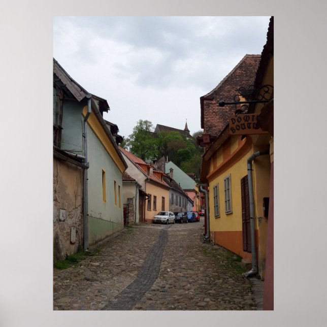 Sighisoara Medieval Town Transylvania Poster (Frente)