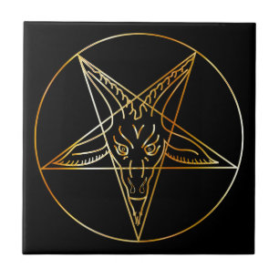Sigil dourado de Baphomet