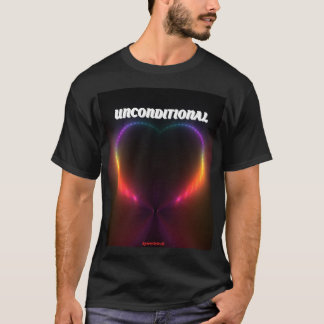Sigla de amor incondicional de camiseta masculina