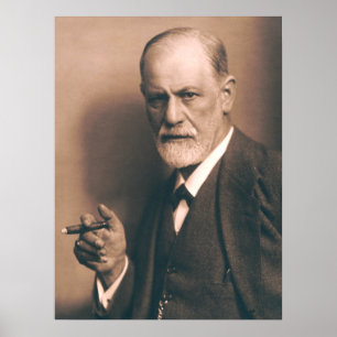 Sigmund Freud com Poster de Charuto