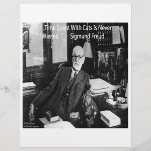 Sigmund Freud em seu escritório & Citação engraçad