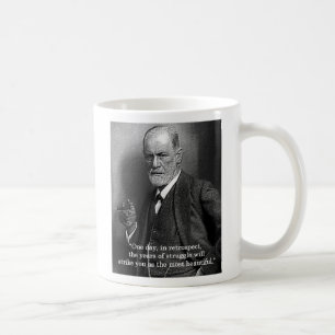 Sigmund Freud "um dia." caneca das citações