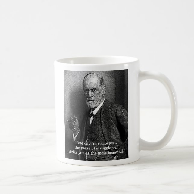 Sigmund Freud "um dia." caneca das citações (Direita)