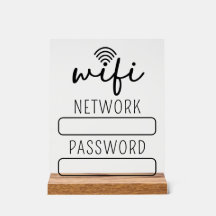 Sign Personalizado de Conta Wifi do Cliente