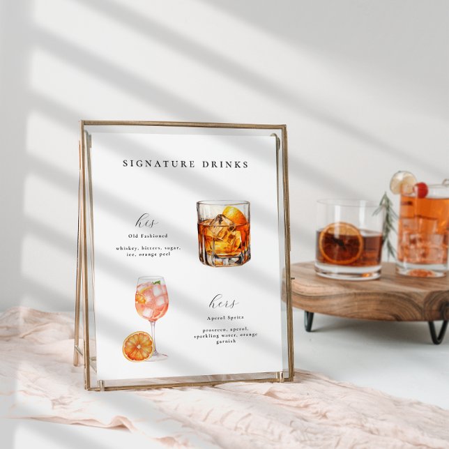 Signature Bebe Cocktails Poster (Criador carregado)
