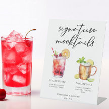 Signature Mocktails Summer Drinks Menu Casamento