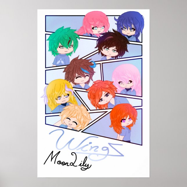 Signed Wingz Official Poster (Matte) (Frente)