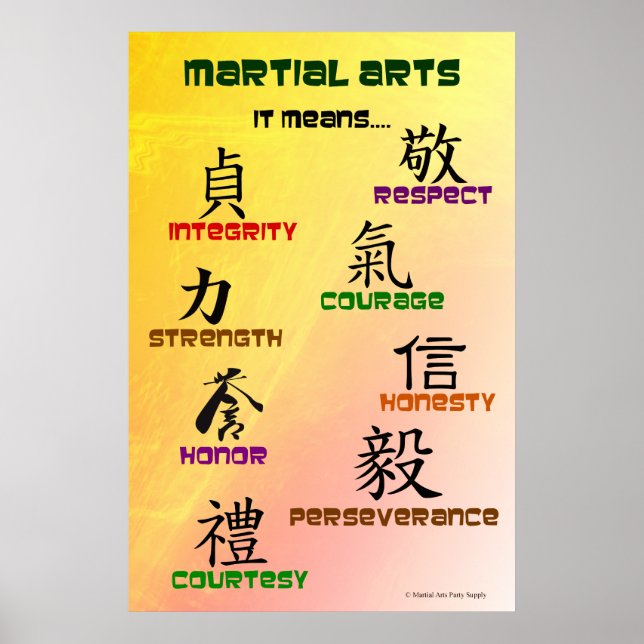 Significa Poster de Artes Marciais (Frente)