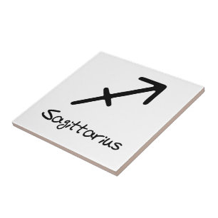 Signo Zodiacal de Sagitário em Fundo Branco