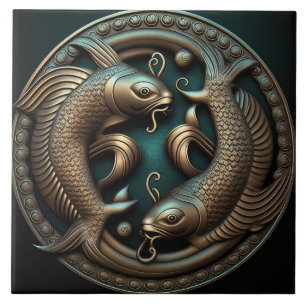 Signo Zodiacal Peixes Horóscopo de Peixes Azulejo