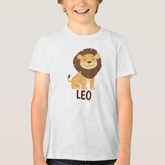 Signo Zodíaco de Leão Personalizado (Frente)