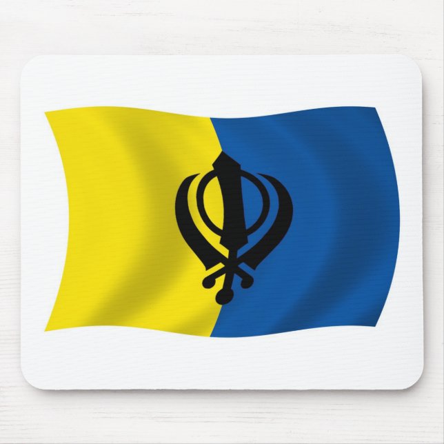 Sikhism Flag Mousepad (Frente)
