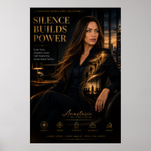 Silence Builds Power – Executive Motivation Poster