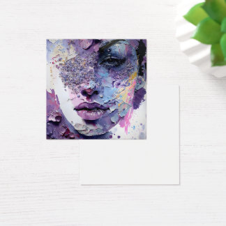 "Silêncio Cristalino" - Um Retrato Roxo